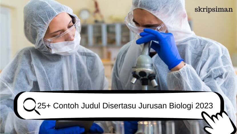 Judul Disertasi Jurusan Biologi