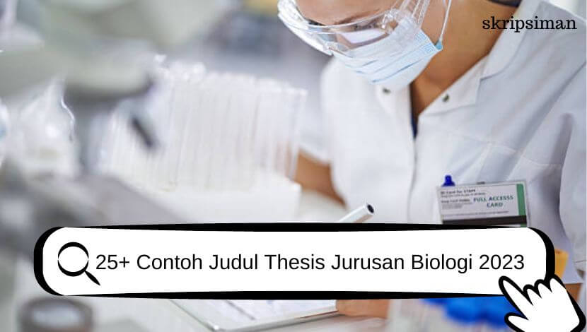 Judul Thesis Jurusan Biologi