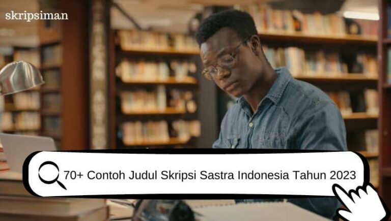 Judul Skripsi Sastra Indonesia