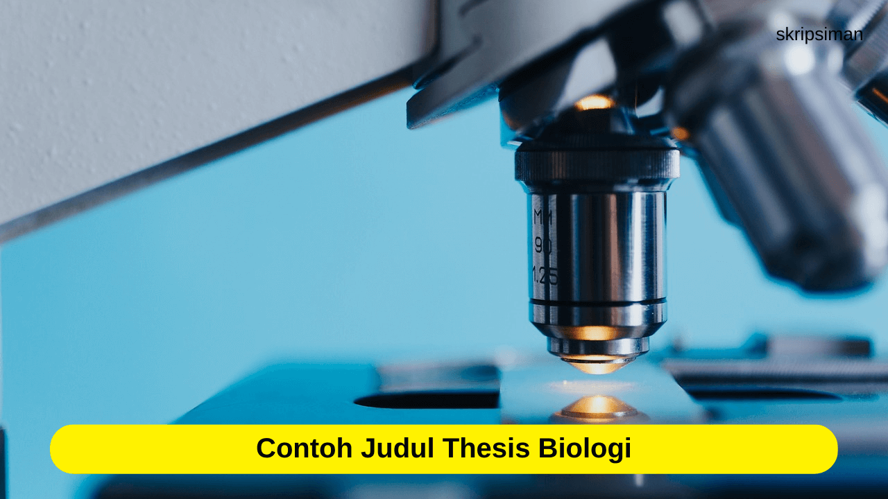 Judul Thesis Jurusan Biologi