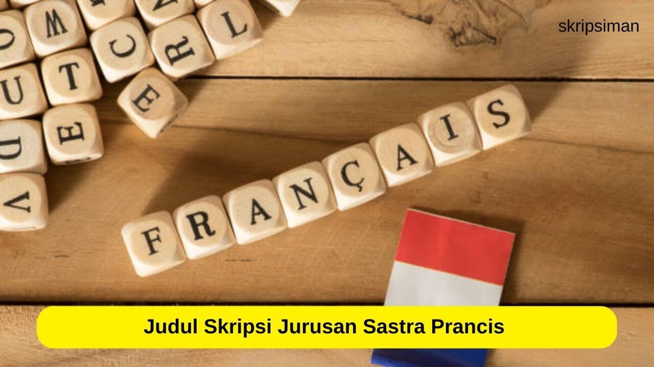 Judul Skripsi Sastra Prancis