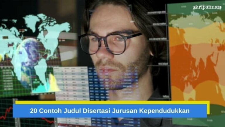 Judul Disertasi Jurusan Kependudukkan