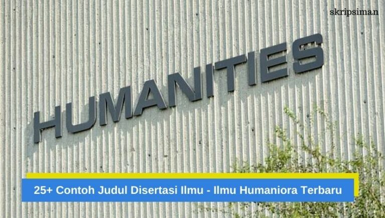 Judul Disertasi Ilmu - Ilmu Humaniora