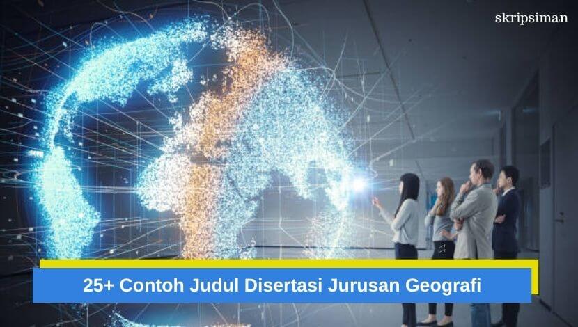 Judul Disertasi Jurusan Geografi