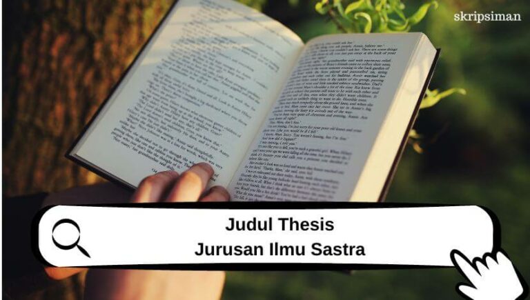 Judul Thesis Jurusan Ilmu Sastra