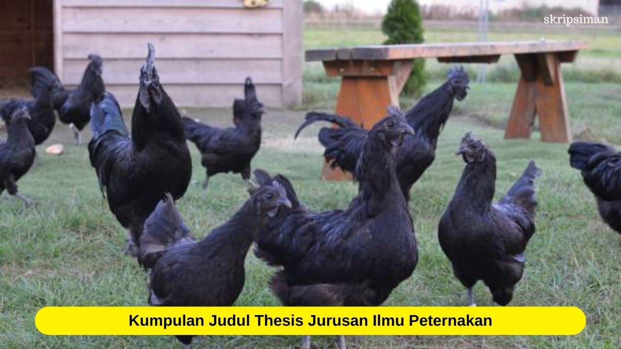 Judul Thesis Jurusan Ilmu Peternakan