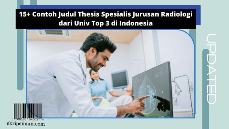 Judul Thesis Spesialis Jurusan Radiologi