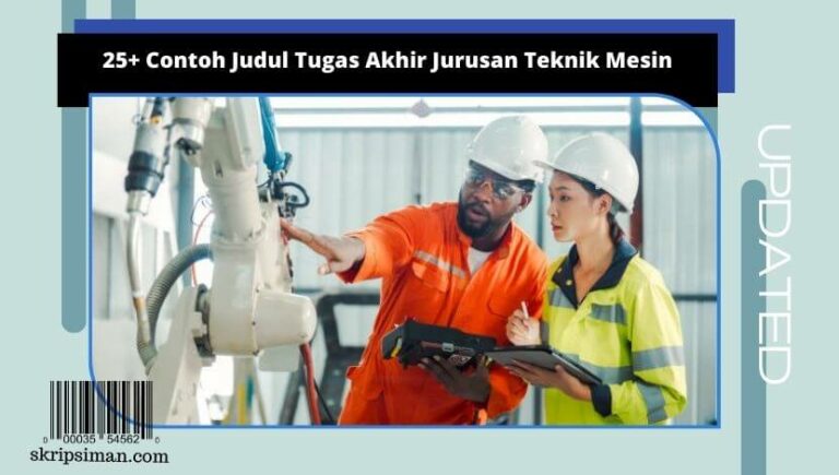 Judul Tugas Akhir Jurusan Teknik Mesin