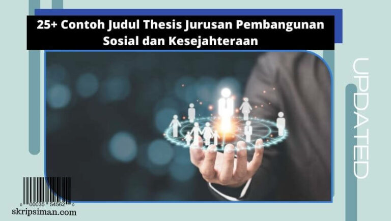 Judul Thesis Jurusan Pembangunan Sosial dan Kesejahteraan