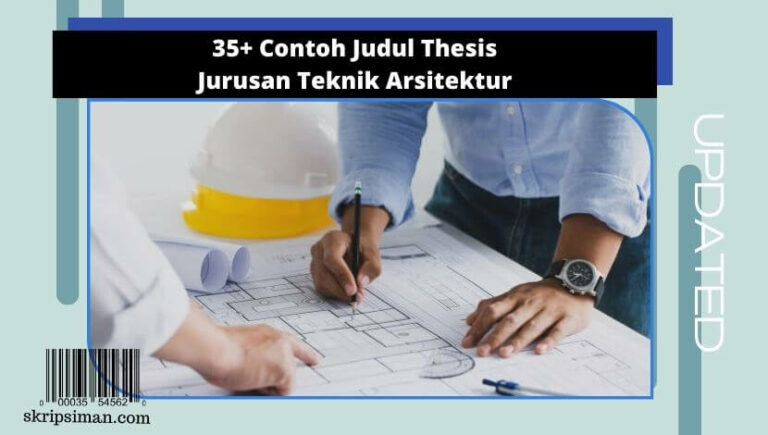 Judul Thesis Jurusan Teknik Arsitektur