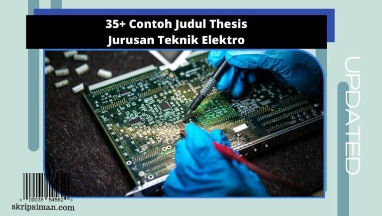 Judul Thesis Jurusan Teknik Elektro