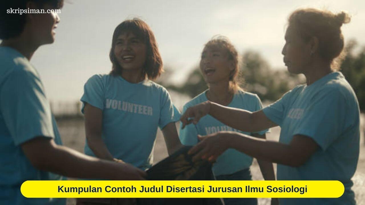 Judul Disertasi Jurusan Ilmu Sosiologi