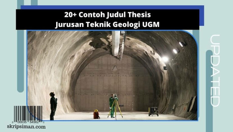 Judul Thesis Jurusan Teknik Geologi UGM