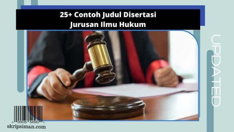 Judul Disertasi Jurusan Ilmu Hukum