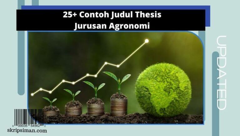 Judul Thesis Jurusan Agronomi