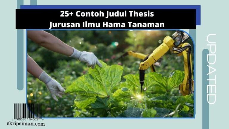 Judul Thesis Jurusan Ilmu Hama Tanaman