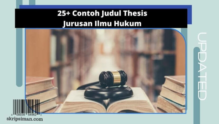 Judul Thesis Jurusan Ilmu Hukum