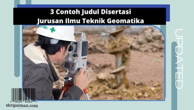 Judul Disertasi Jurusan Ilmu Teknik Geomatika