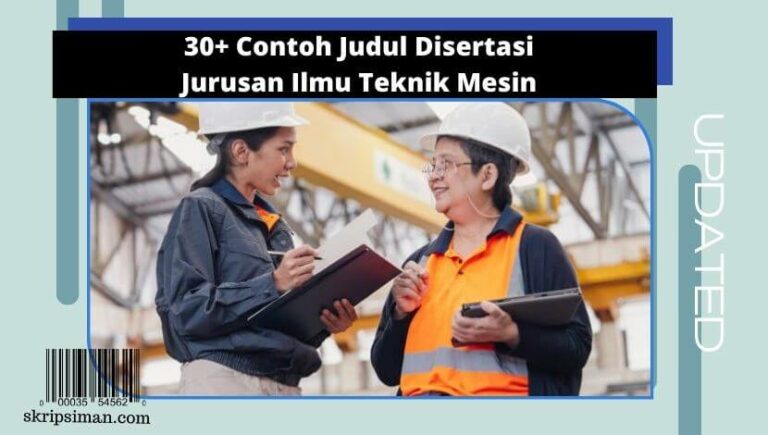 Judul Disertasi Jurusan Ilmu Teknik Mesin