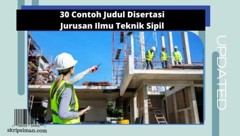 Judul Disertasi Jurusan Ilmu Teknik Sipil