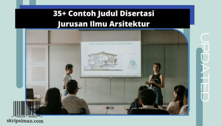 Judul Disertasi Jurusan Ilmu Arsitektur