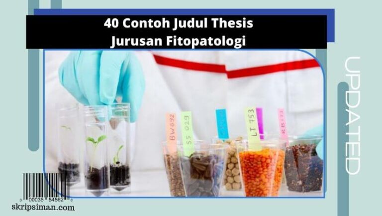 Judul Thesis Jurusan Fitopatologi